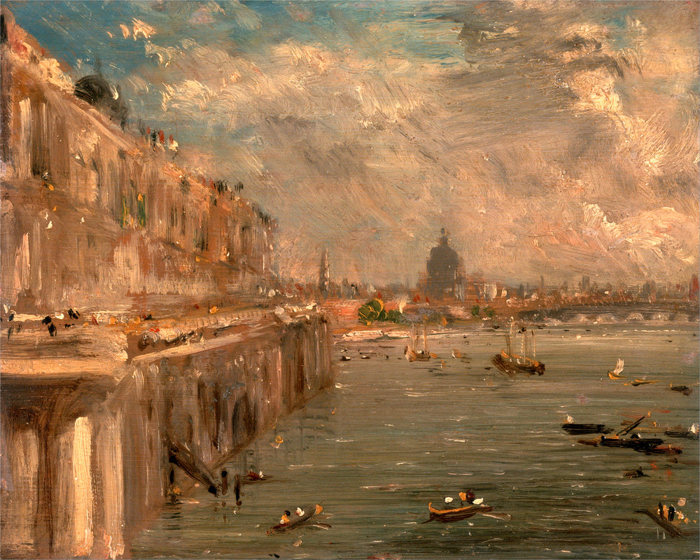 John Constable Print, Somerset House Terrace from Waterloo Bridge (ca as an unframed print