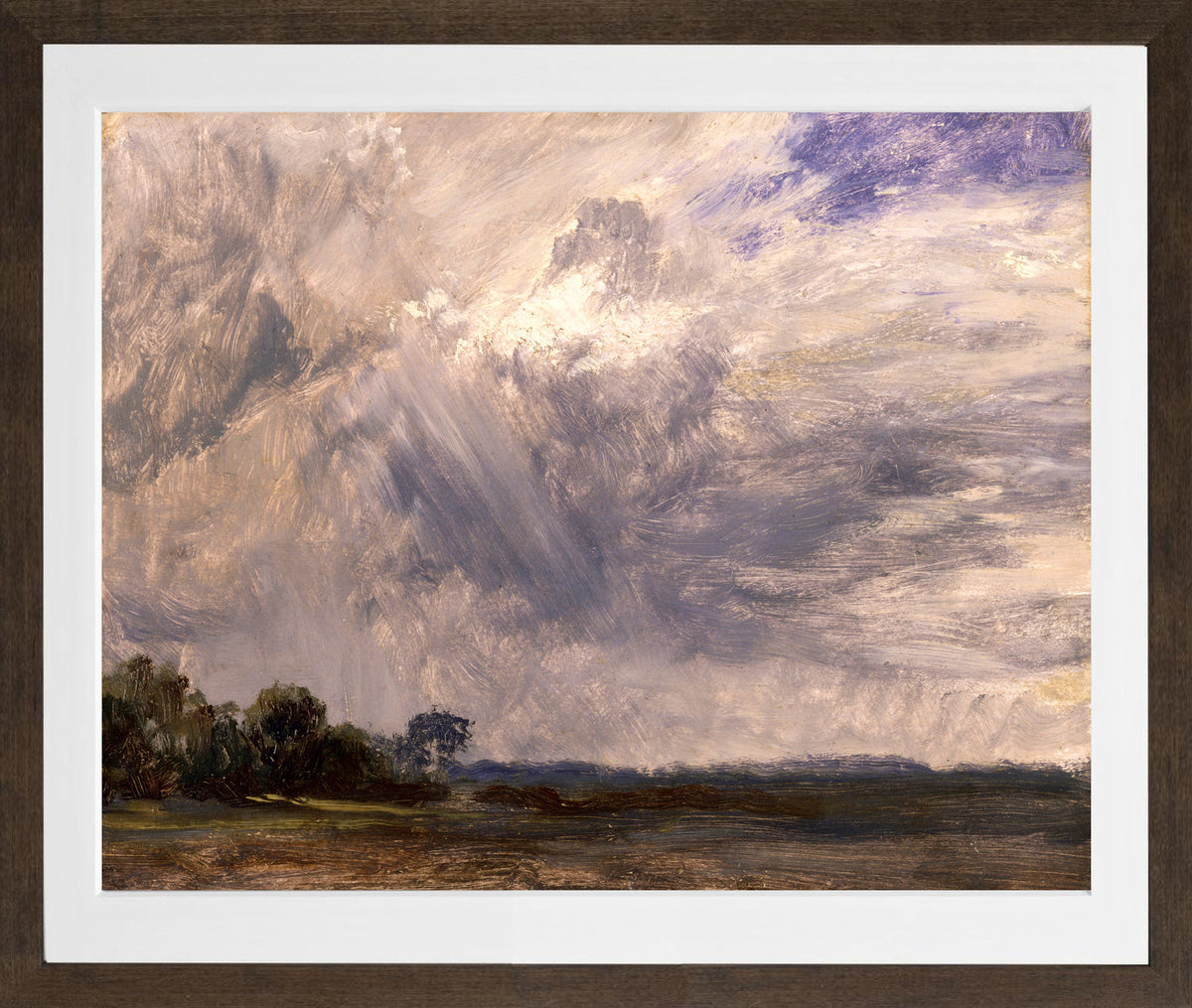 John Constable Print, Study of a Cloudy Sky (ca in a brown frame