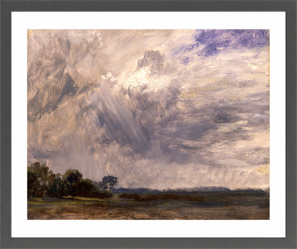John Constable Print, Study of a Cloudy Sky (ca in a dark grey frame