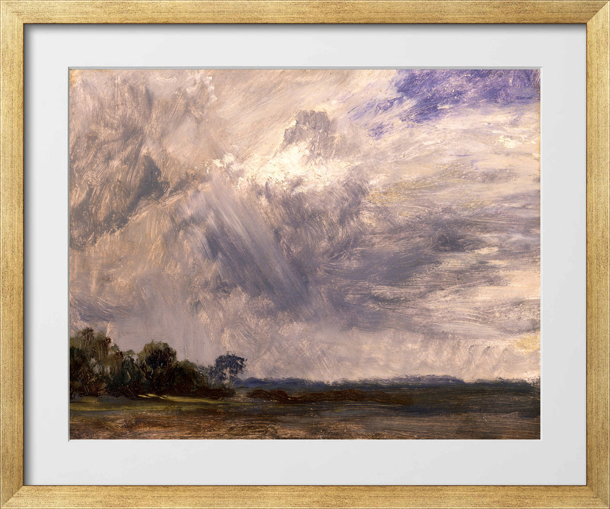 John Constable Print, Study of a Cloudy Sky (ca in a gold frame