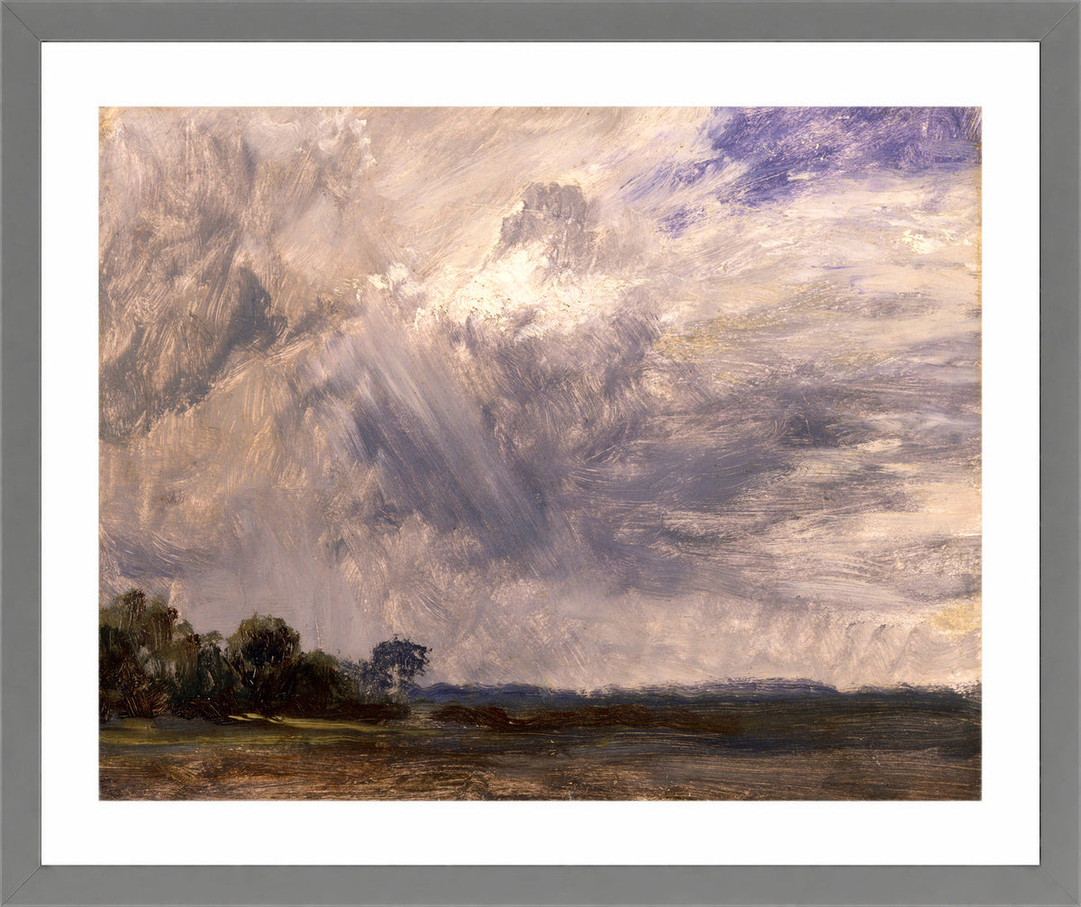 John Constable Print, Study of a Cloudy Sky (ca in a light grey frame
