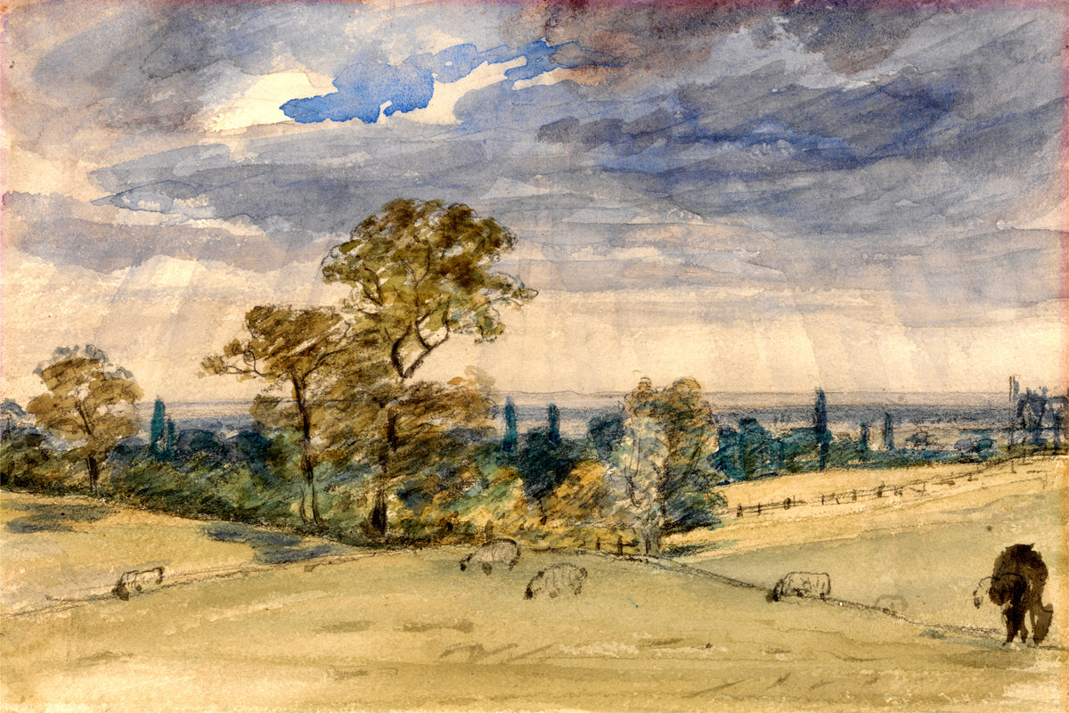 John Constable Print, Suffolk Landscape as an unframed print