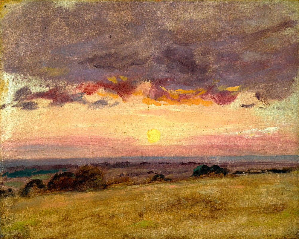 John Constable Print, Summer Evening With Storm Clouds as an unframed print