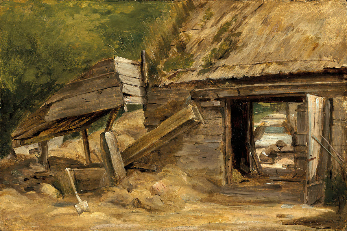 John Constable Print, The Old Mill Shed, Dedham as an unframed print
