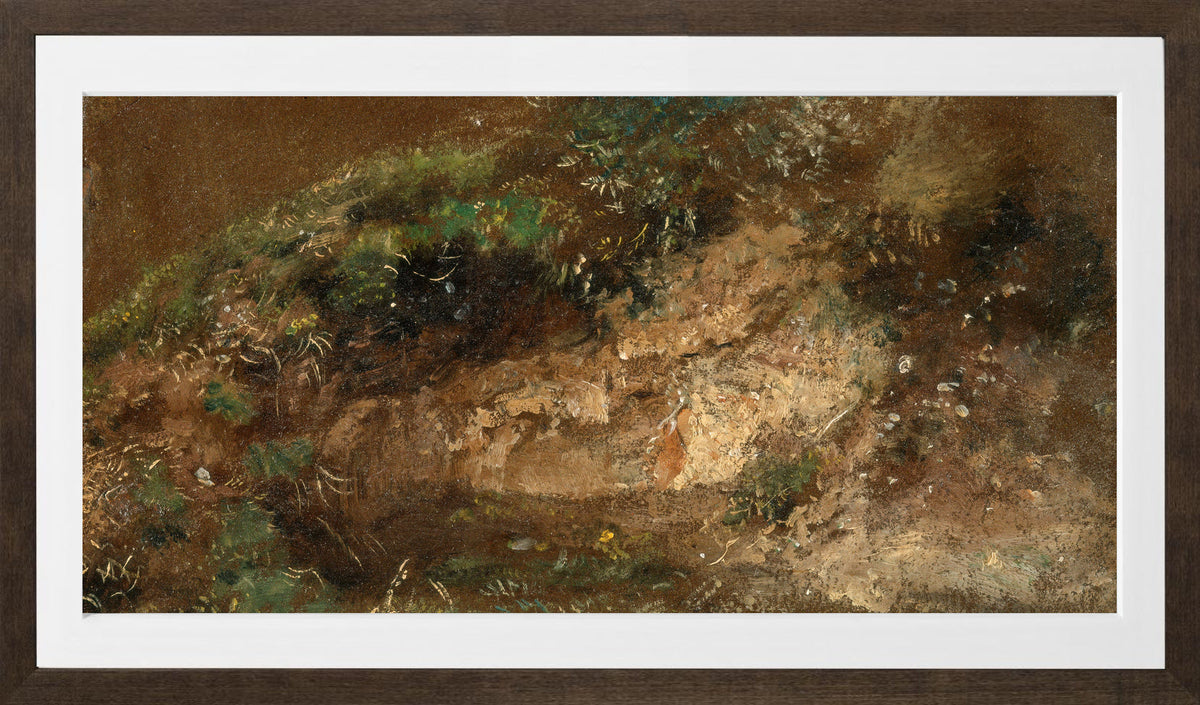 John Constable Print, Undergrowth (ca in a brown frame