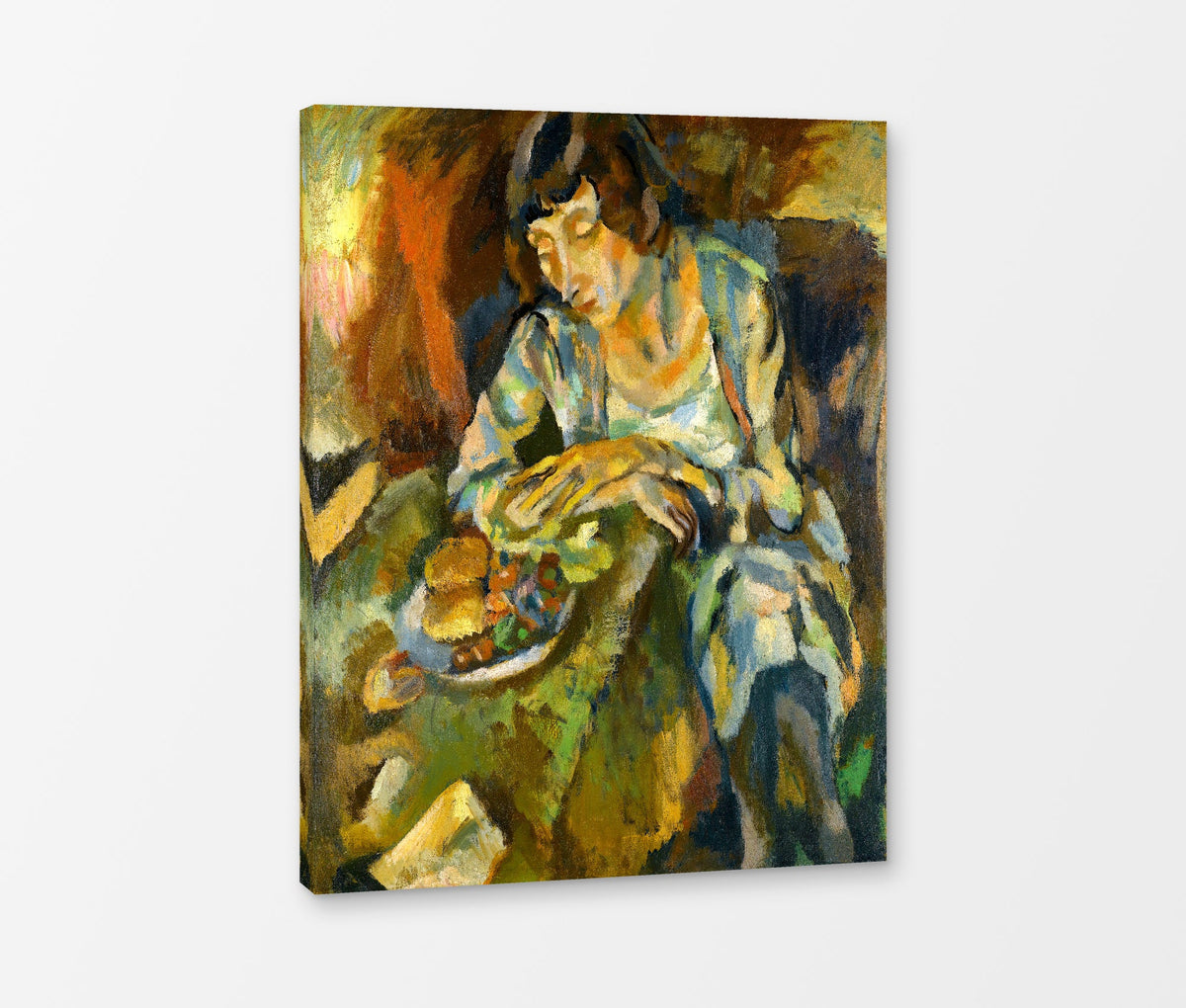 Jules Pascin Print, Hermine Aux Fruits (1919) as a ready-to-hang canvas panel