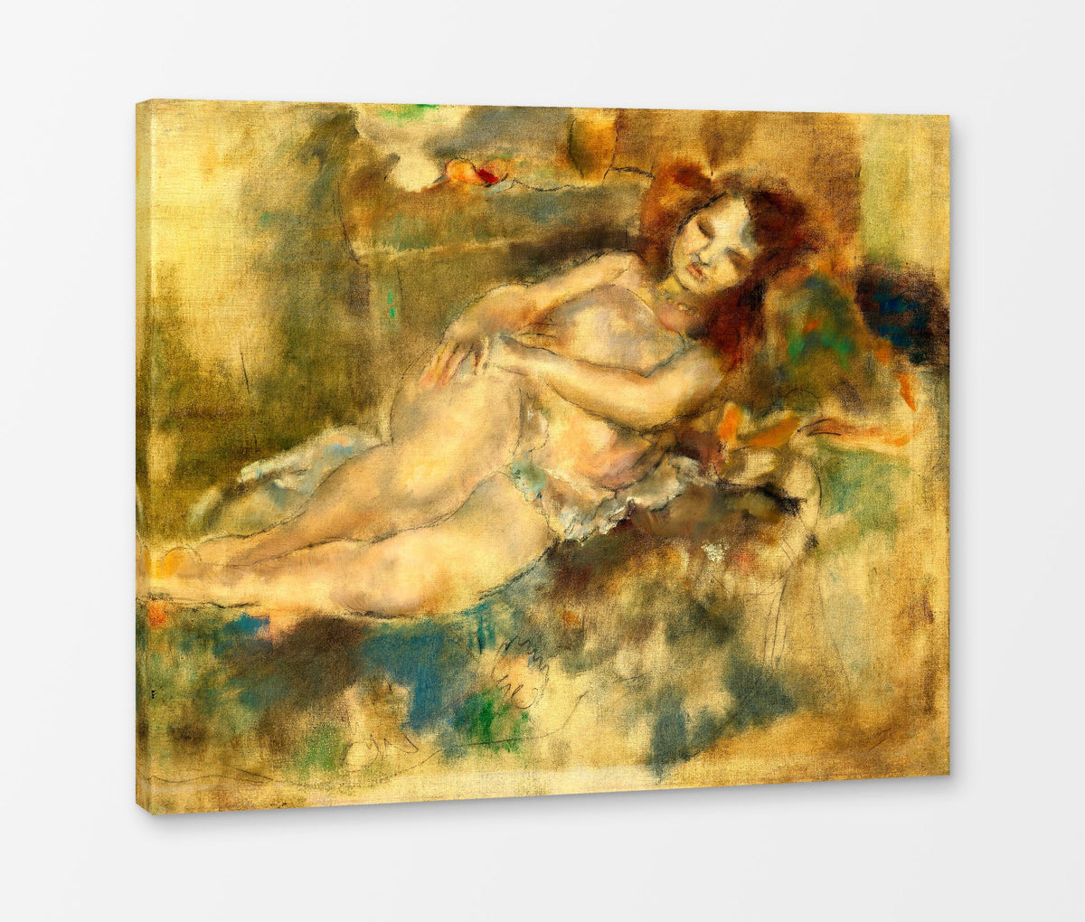 Jules Pascin Print, La Danseuse assoupie (1929) as a ready-to-hang canvas panel