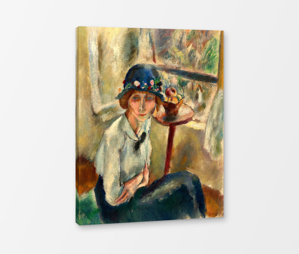 Jules Pascin Print, Portrait d’Hermine David (1916) as a ready-to-hang canvas panel