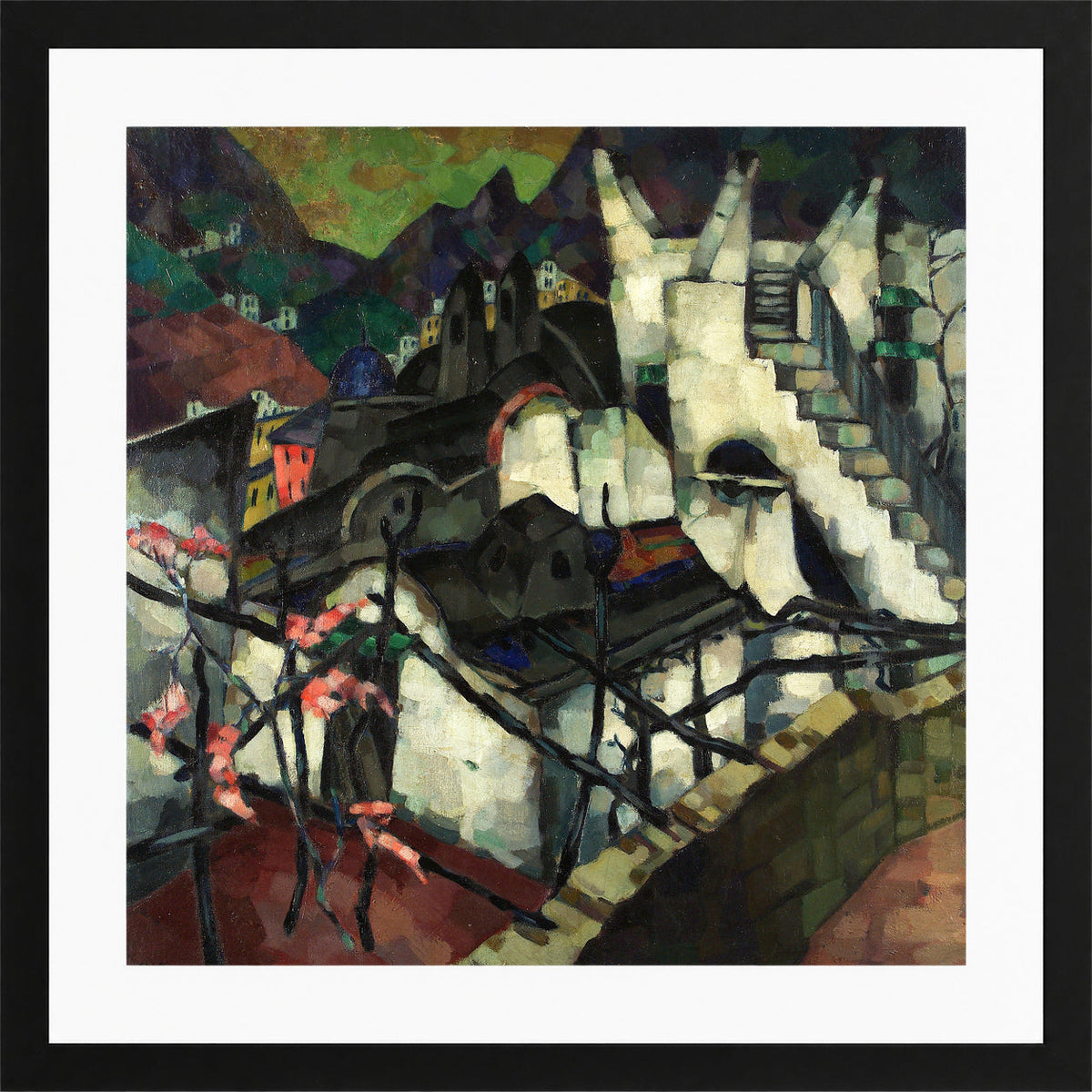 Capri Motif (1921–1922) by Konrad Mägi — black frame