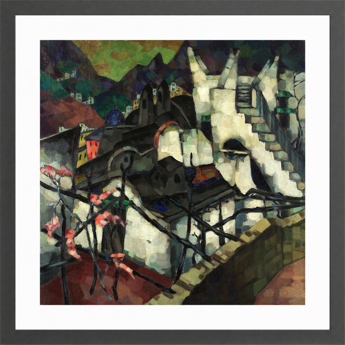 Capri Motif (1921–1922) by Konrad Mägi — dark grey frame