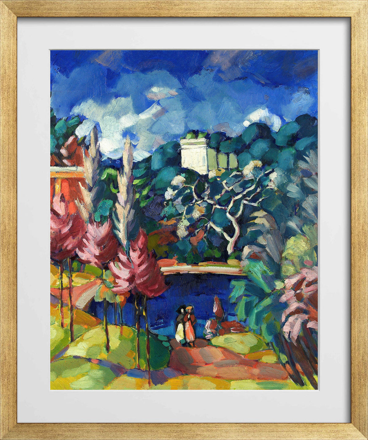 Italian Landscape (1922–1923) by Konrad Mägi — gold frame