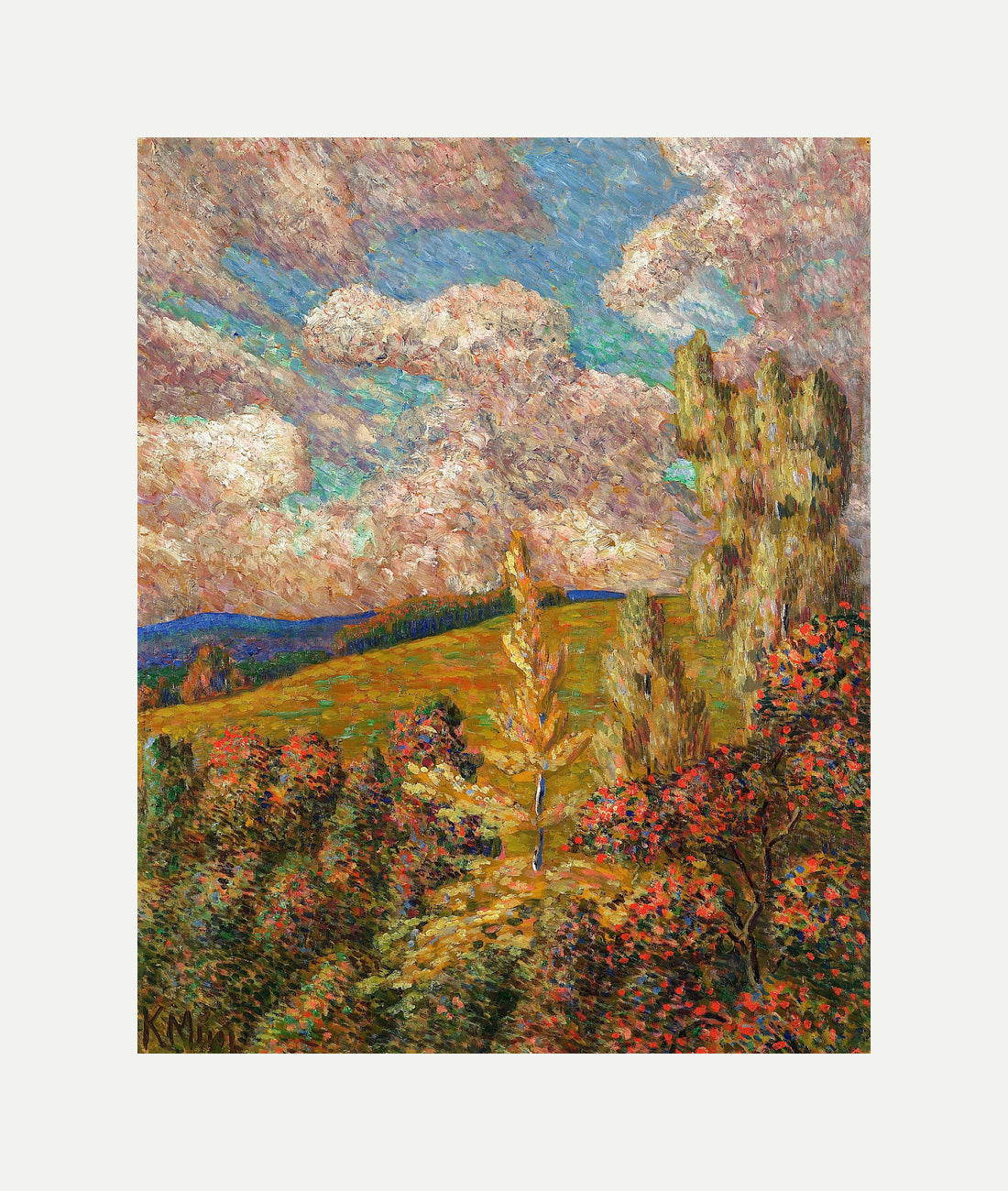 Landscape (1908–1910) by Konrad Mägi — rolled canvas