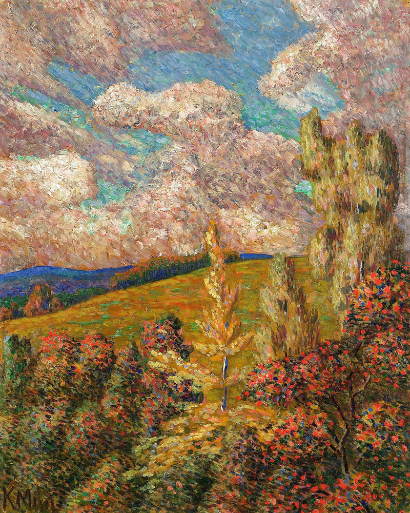 Landscape (1908–1910) by Konrad Mägi — unframed