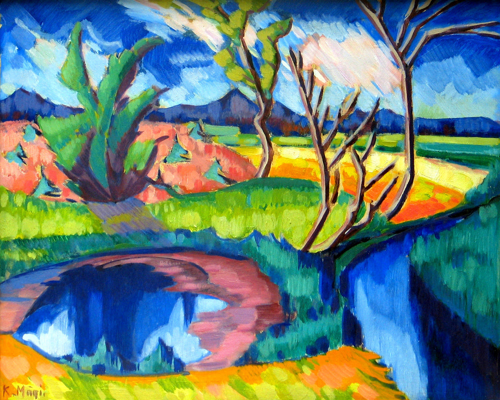 Landscape (1920–1921) by Konrad Mägi — unframed