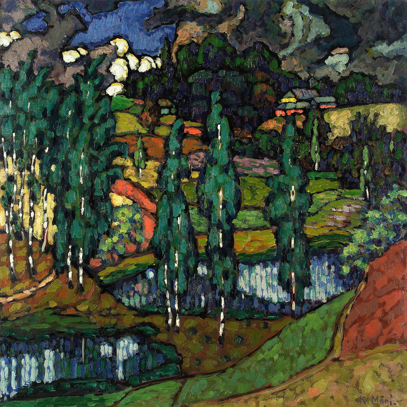 Landscape in Võru County (1916–1917) by Konrad Mägi — unframed