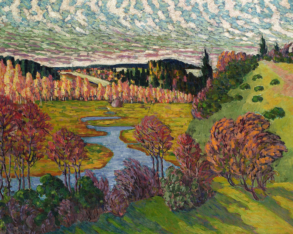 Autumn Landscape (1912) by Konrad Mägi — unframed
