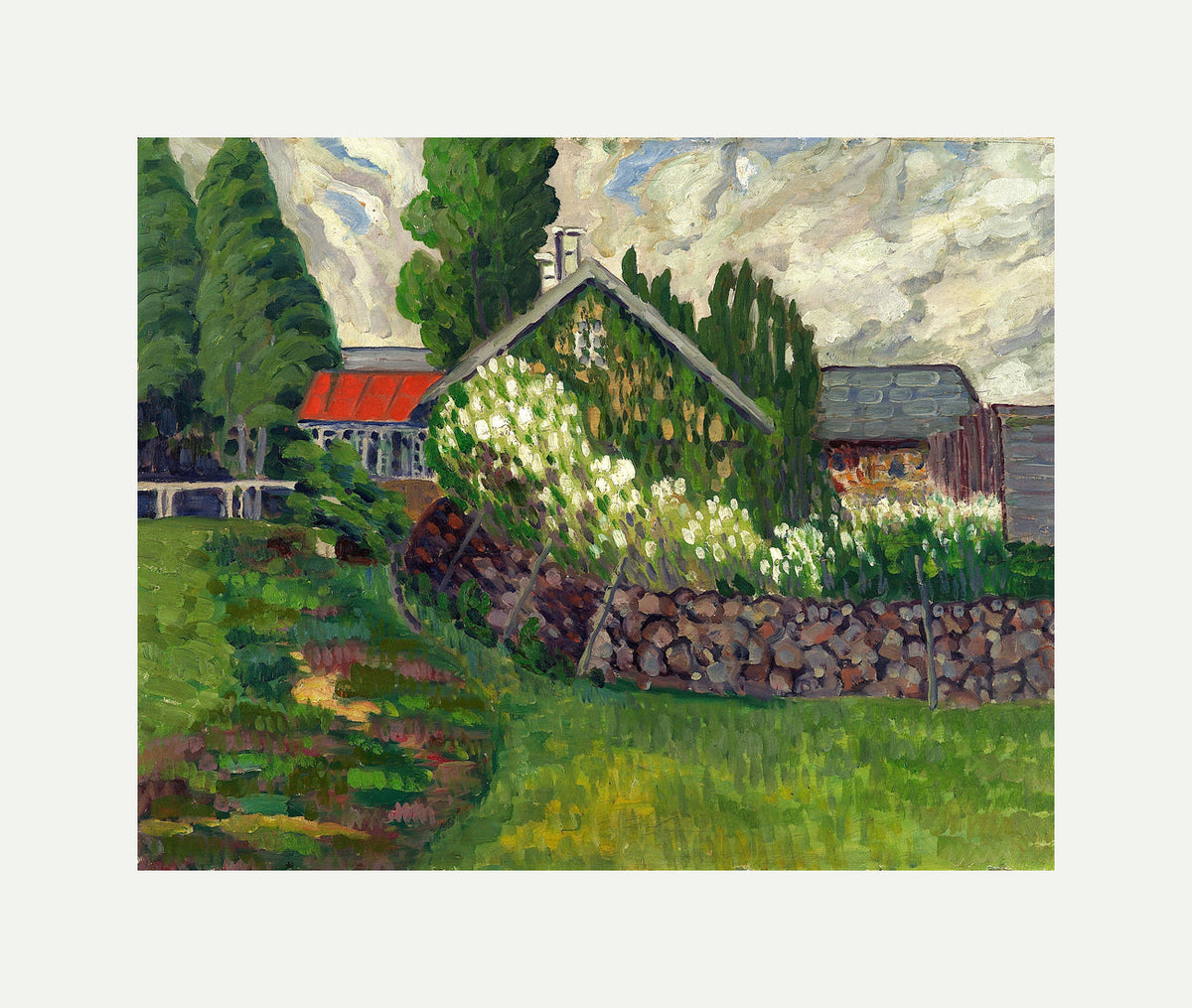 Farm Landscape (1908–1910) by Konrad Mägi — rolled canvas