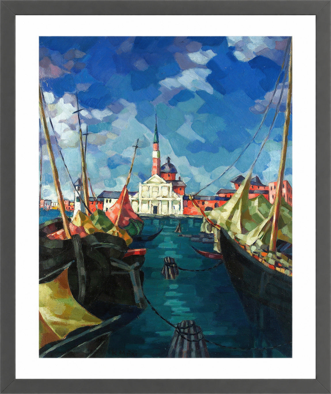 Venice (1922–1923) by Konrad Mägi — dark grey frame