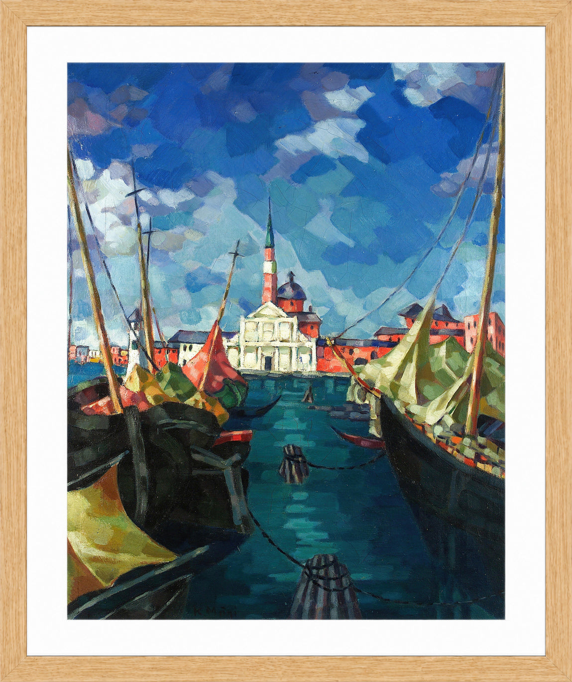 Venice (1922–1923) by Konrad Mägi — oak frame