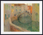 Henri Le Sidaner Fine Art Print, Small Canal, Gray Evening in Venice