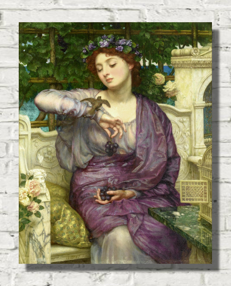 Lesbia and her sparrow by Edward Poynter