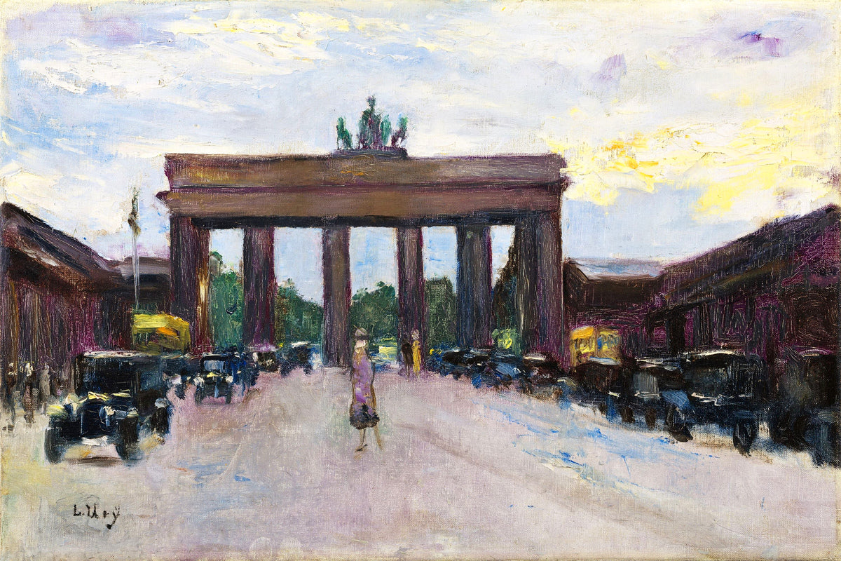 Brandenburg Gate Viewed from Pariser Platz (before 1928) by Lesser Ury — unframed