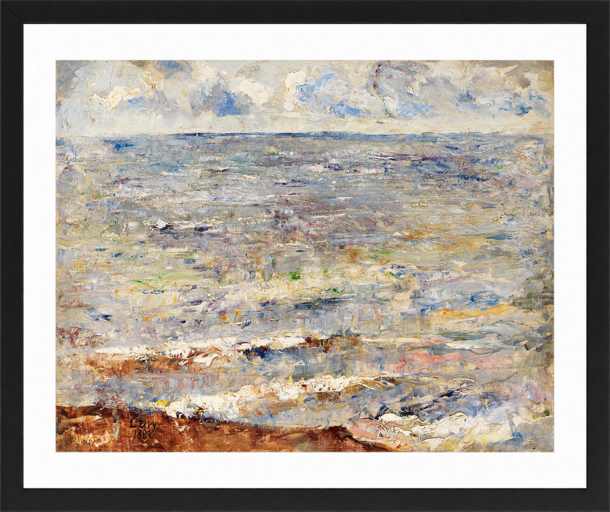 The Sea (1889) by Lesser Ury — black frame