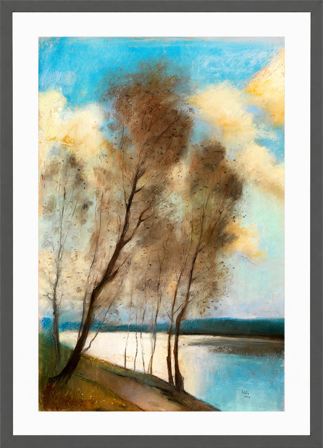 Spring (1903) by Lesser Ury — dark grey frame