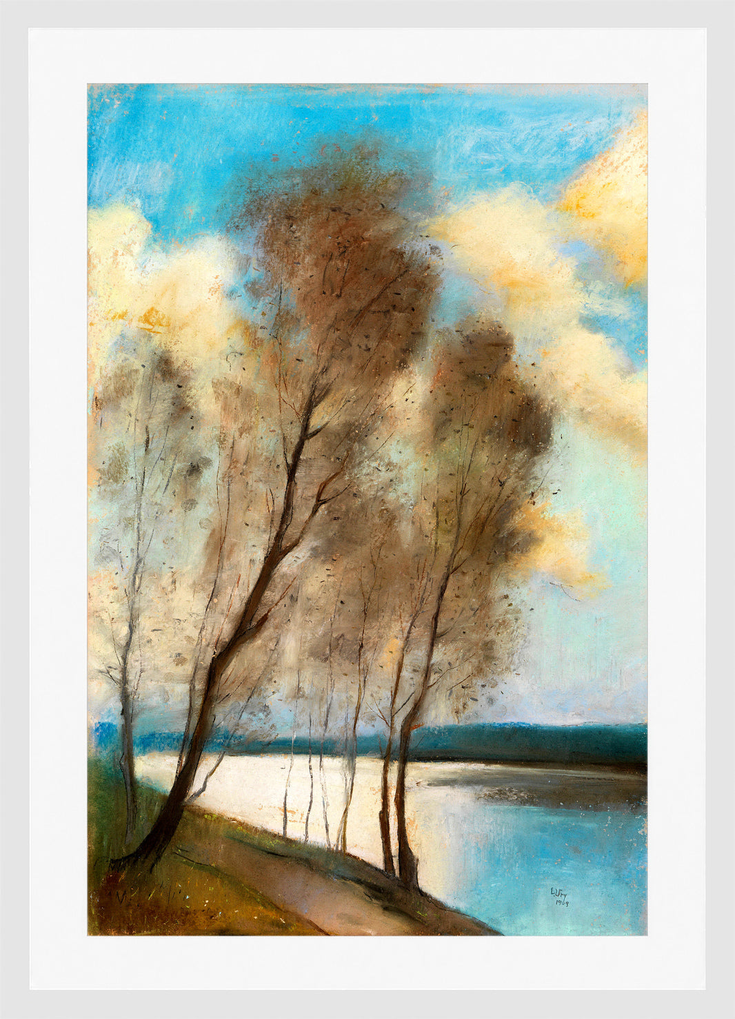 Spring (1903) by Lesser Ury — white frame