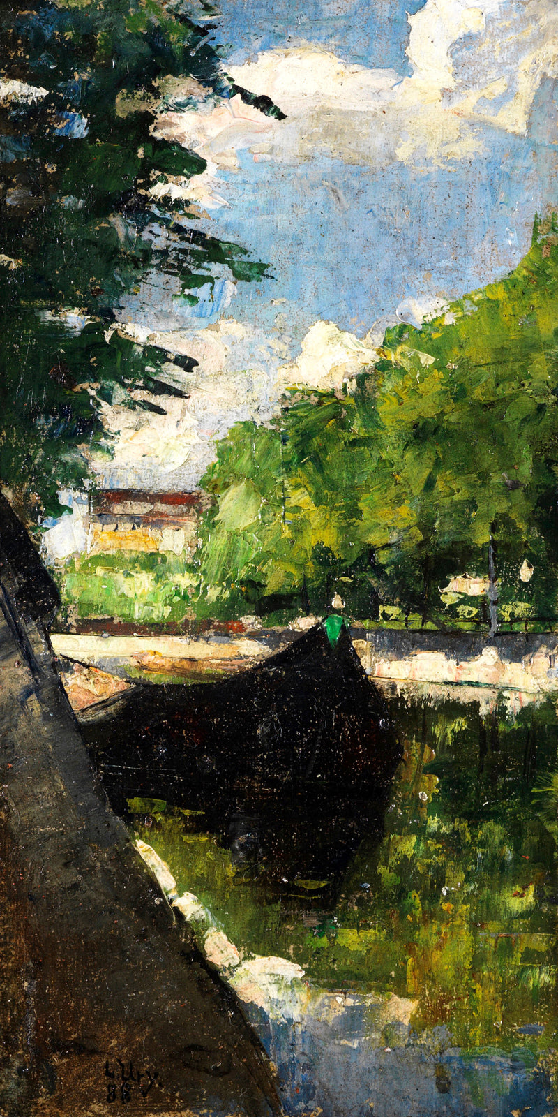 View of the Landwehr Canal, Berlin (1888) by Lesser Ury — unframed