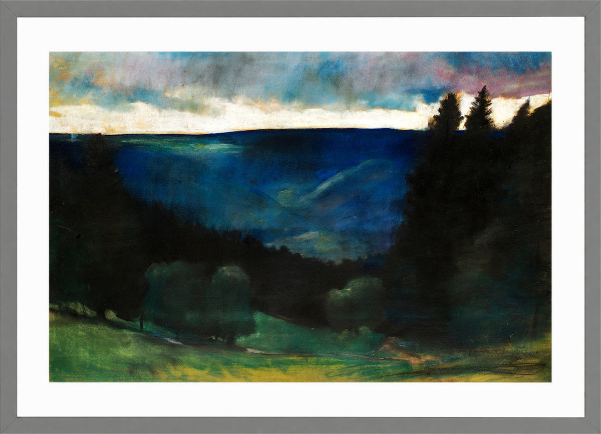 Rainy Atmosphere (before 1903) by Lesser Ury — light grey frame