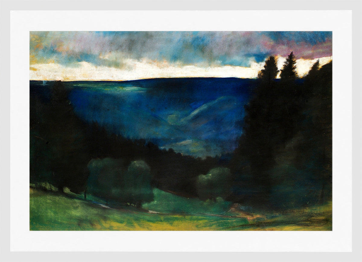Rainy Atmosphere (before 1903) by Lesser Ury — white frame