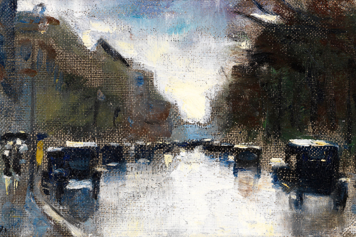 Street in the Tiergarten (1920) by Lesser Ury — unframed