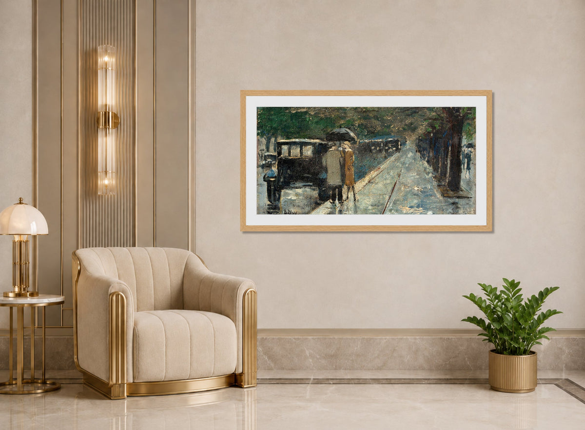 Bellevuestrasse in the Berlin Tiergarten by Lesser Ury — art deco roomset