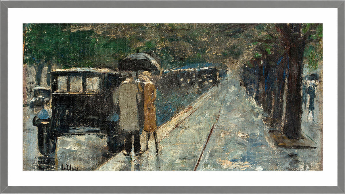 Bellevuestrasse in the Berlin Tiergarten by Lesser Ury — light grey frame