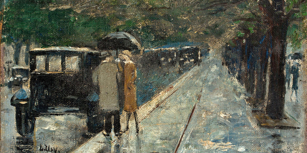 Bellevuestrasse in the Berlin Tiergarten by Lesser Ury — unframed