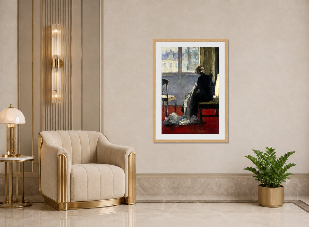 The Red Carpet (1890–1899) by Lesser Ury — art deco roomset