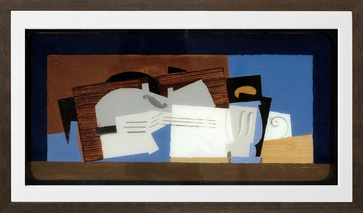 Louis Marcoussis Print, Composition (1921) in a brown frame