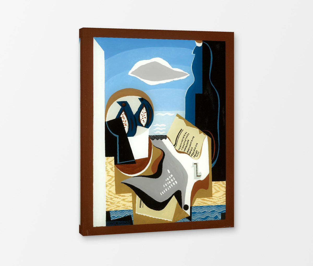 Louis Marcoussis Print, Composition À L’oiseau as a ready-to-hang canvas panel