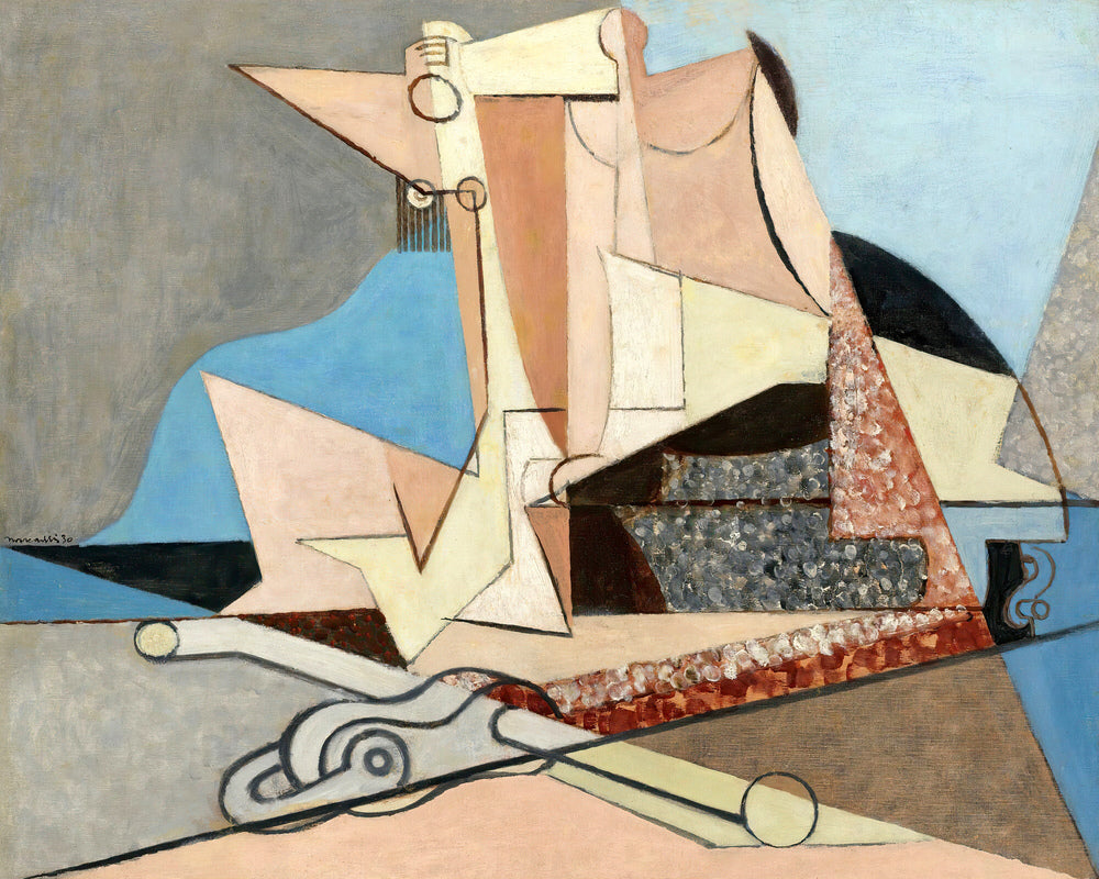 Louis Marcoussis Print, Figures Et Ancre Marine (1930) as an unframed print