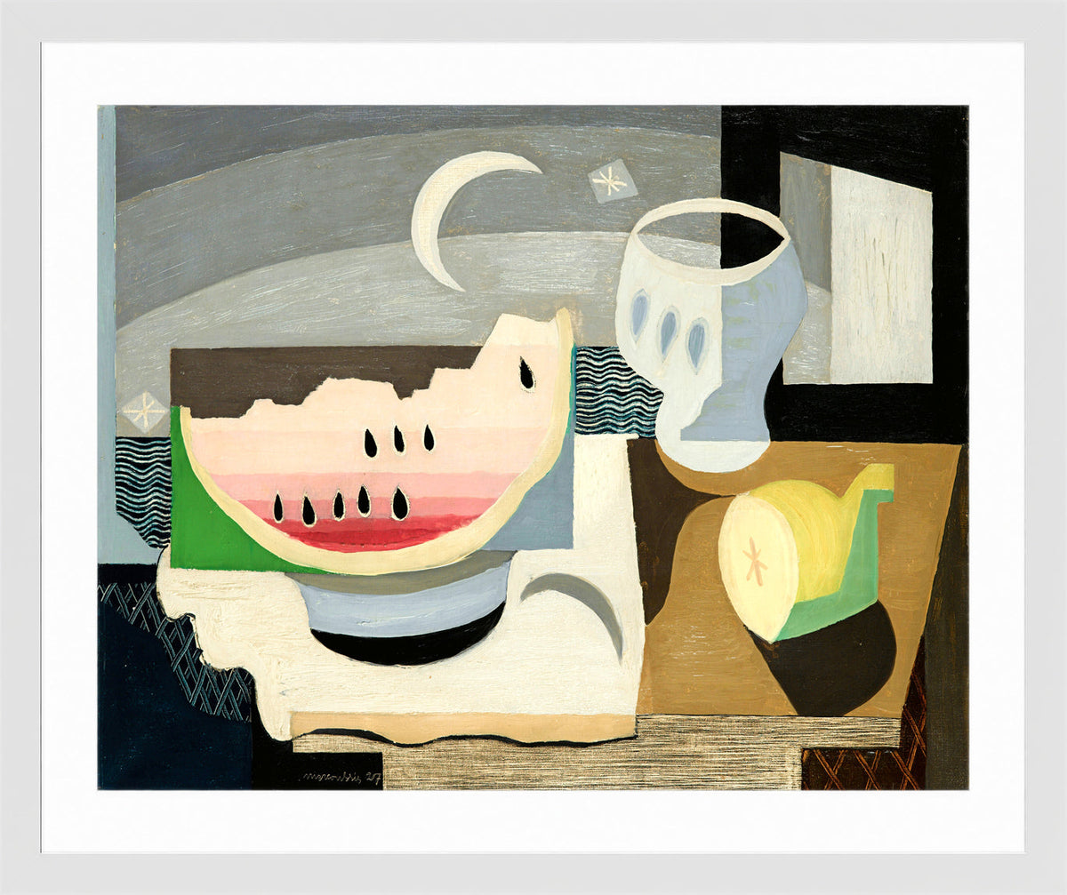 Louis Marcoussis Print, La Tranche De Pastèque (1927) in a white frame
