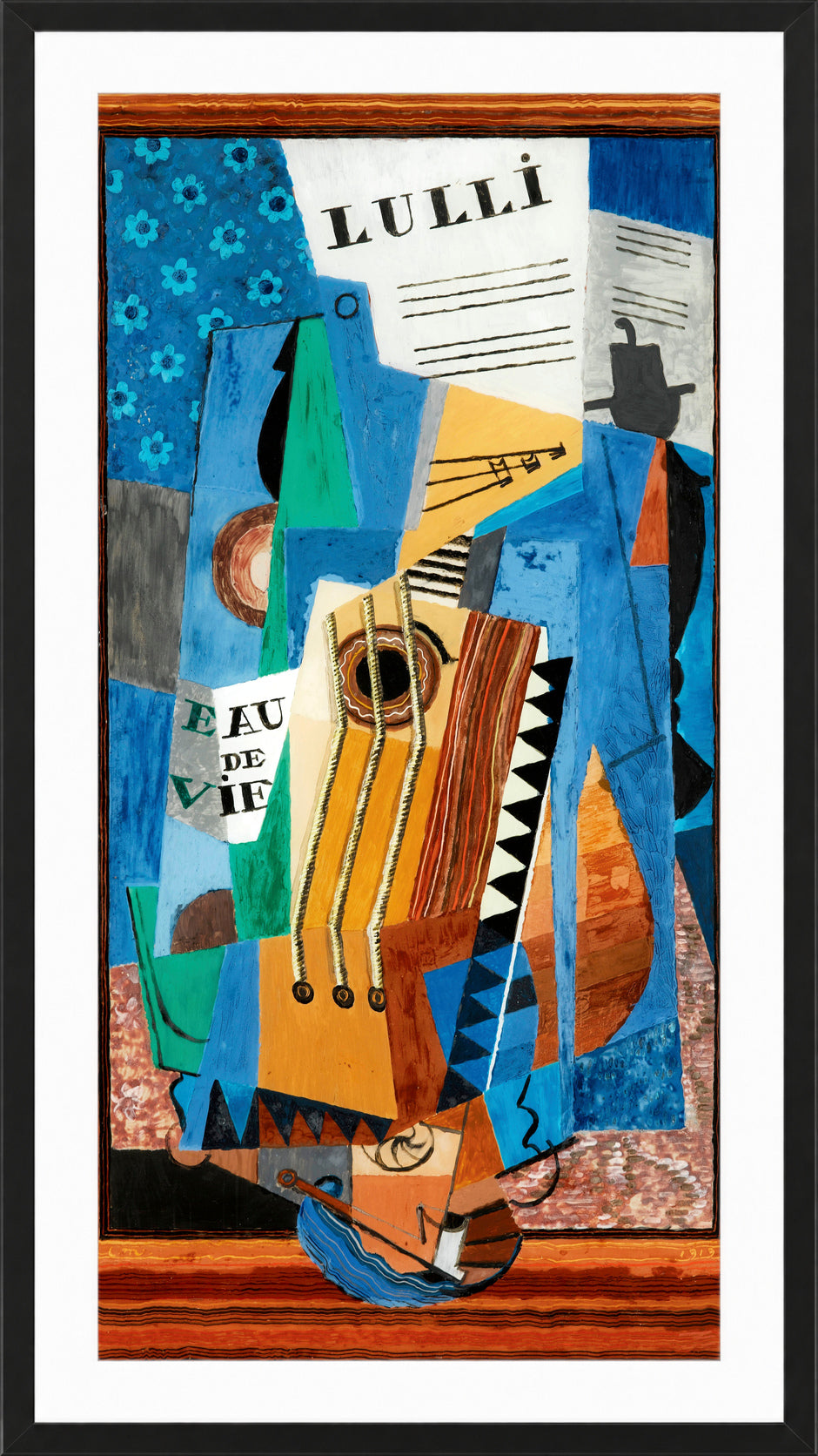 Louis Marcoussis Print, Lulli (1919) in a black frame