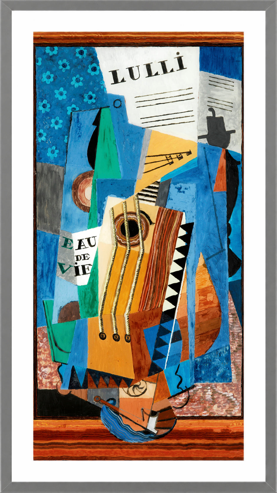 Louis Marcoussis Print, Lulli (1919) in a light grey frame