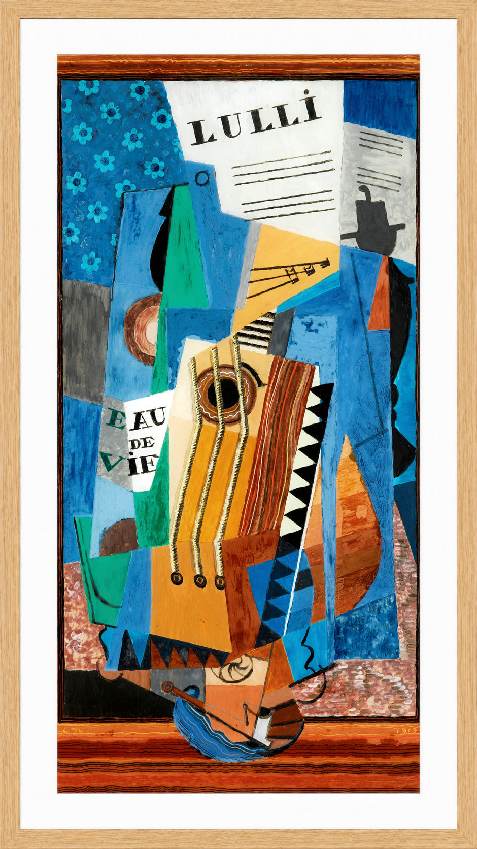 Louis Marcoussis Print, Lulli (1919) in an oak frame