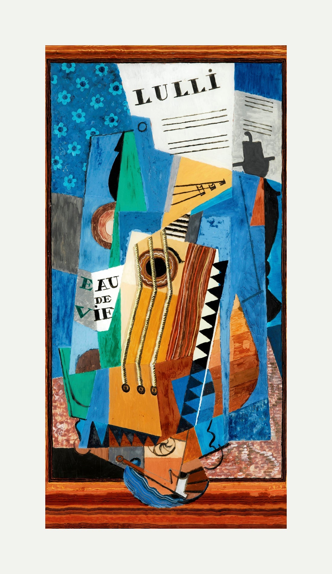 Louis Marcoussis Print, Lulli (1919) with an off-white border for rolled canvas