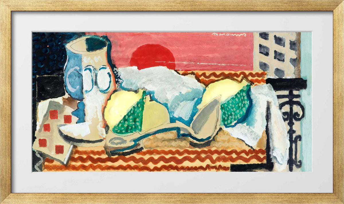 Louis Marcoussis Print, Nature Morte À La Cuillère (circa 1925) in a gold frame