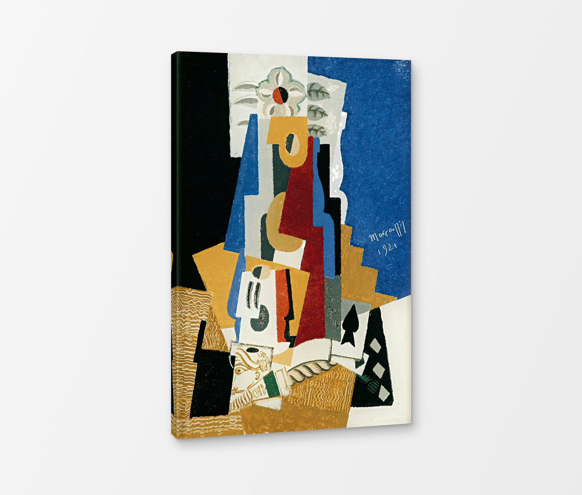 Louis Marcoussis Print, Nature Morte À L’as De Pique as a ready-to-hang canvas panel
