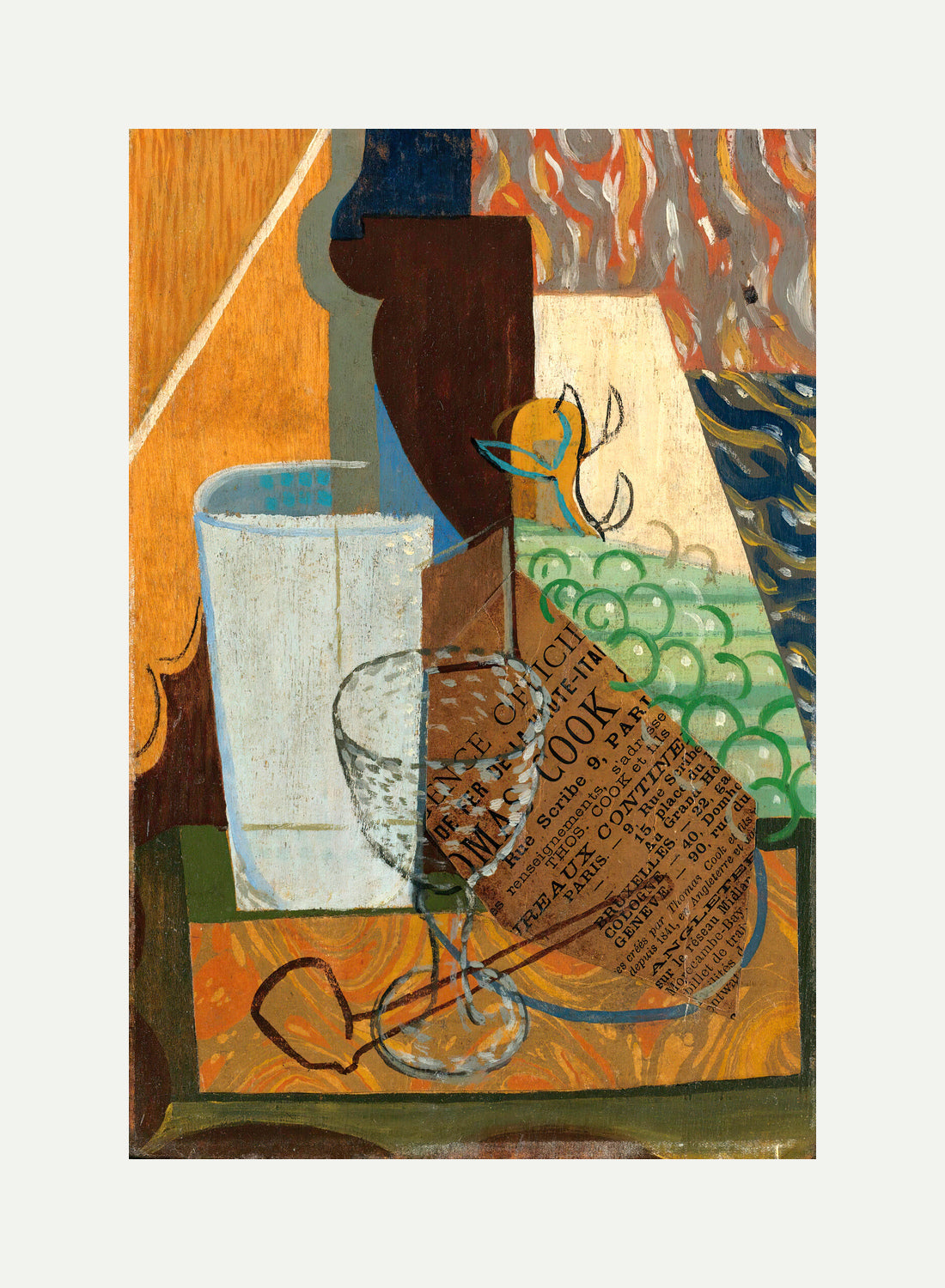 Louis Marcoussis Print, Nature Morte (circa 1912) with an off-white border for rolled canvas