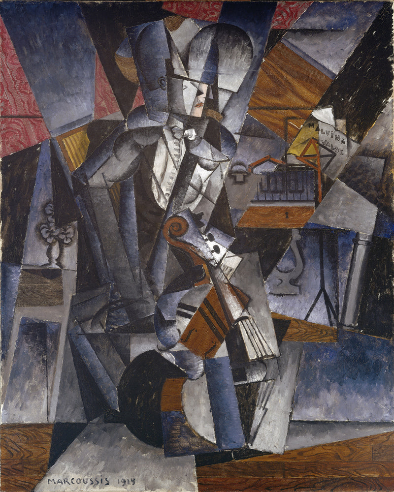 Louis Marcoussis Print, The Musician (1914) as an unframed print