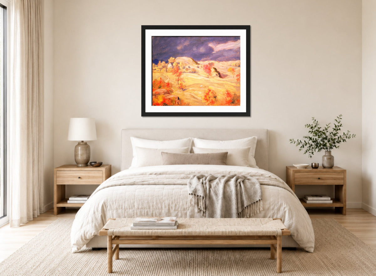 Louis Michel Eilshemius Print, Approaching Storm — bedroom